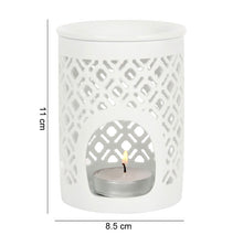 Load image into Gallery viewer, WHITE MATTE LATTICE CUT BURNER
