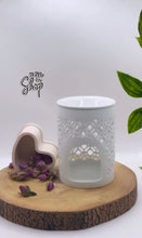 Load image into Gallery viewer, WHITE MATTE LATTICE CUT BURNER
